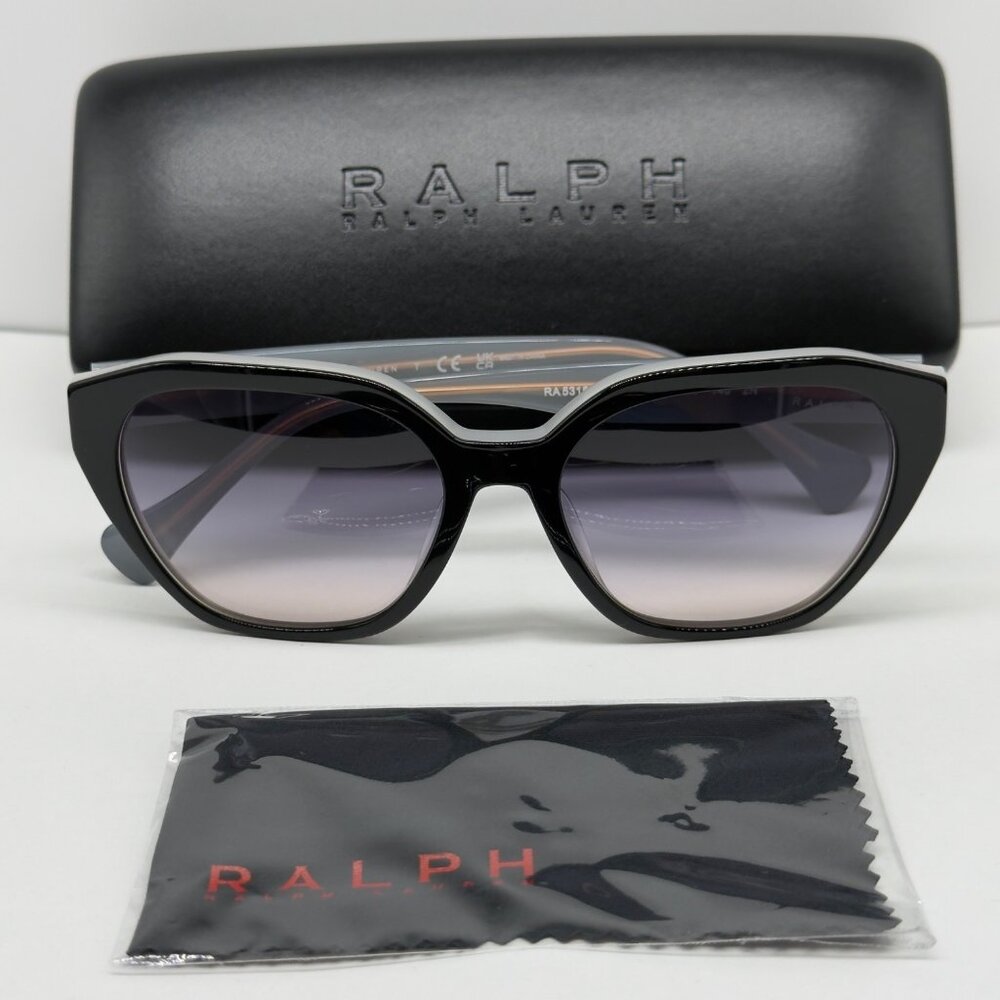 Ralph RA5315U 606636 Black on Opal Grey Pink Gradient Sunglasses NOTE